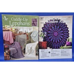 Annies Attic Crochet Blanket Afghan Booklets Lot of 14 Excellent Condition